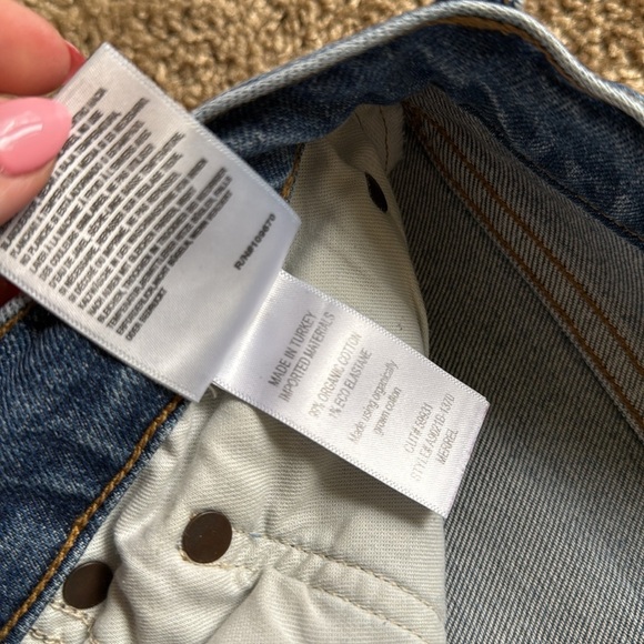 Agolde Merrel Mid Rise Straight Jeans Medium Wash - Picture 9 of 11